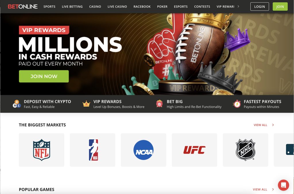BetOnline Florida Sports Betting Site